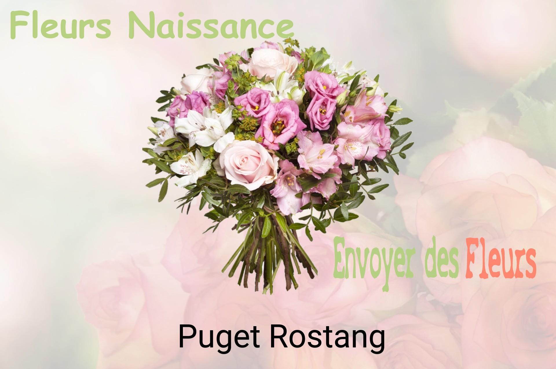 Bouquet de fleurs de naissance livré à Puget-Rostang